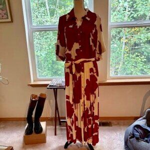 H & M bold floral midi dress size XL, NWT ( never worn )